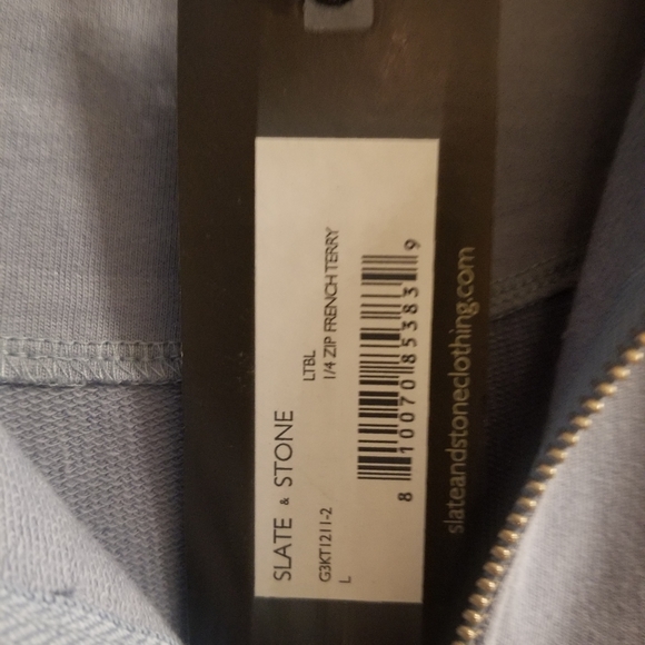 NWT Men's Slate and Stone 1/4 Zip Sweatshirt - Picture 2 of 6